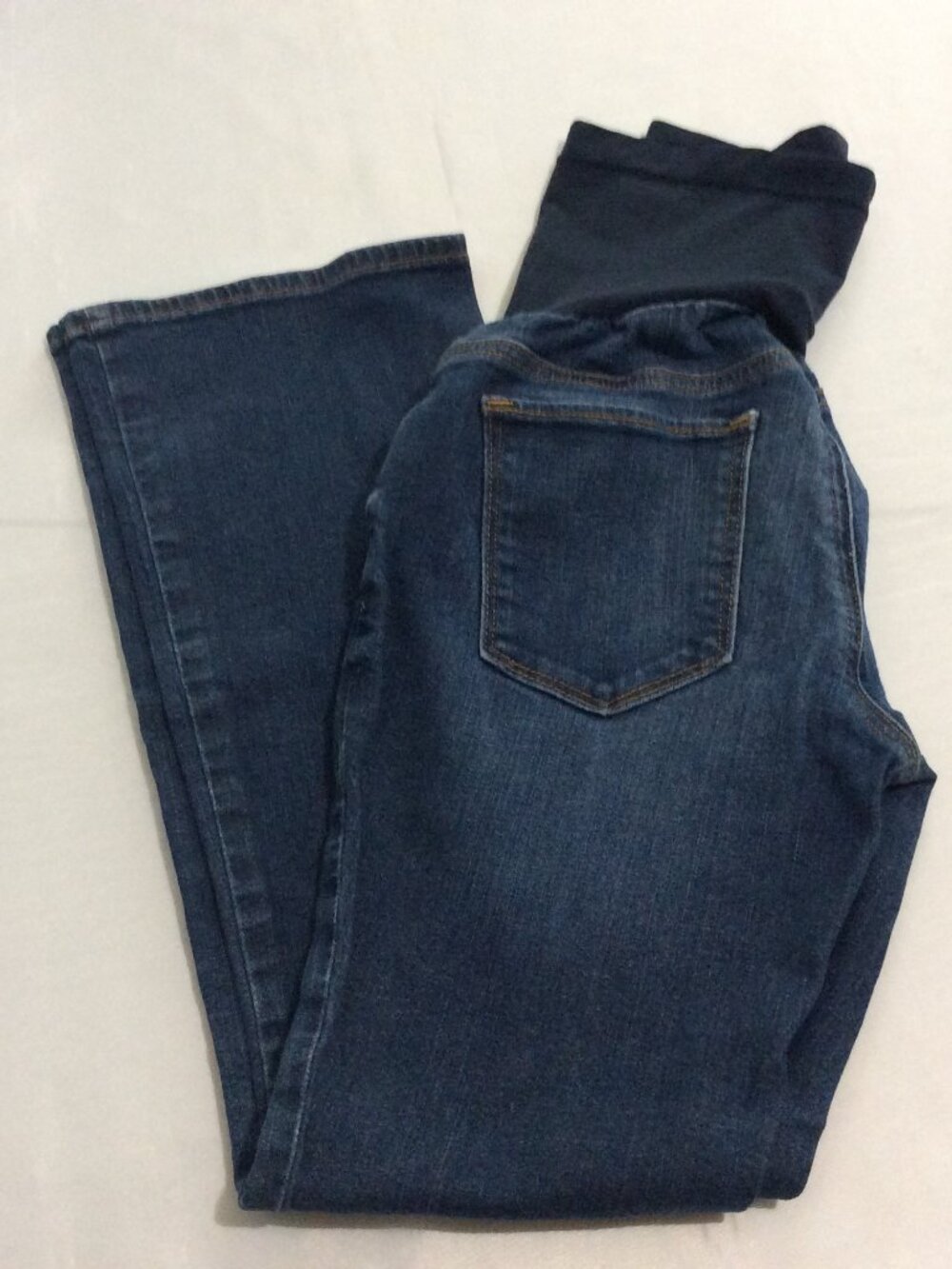 A Pea in The Pod Maternity Jeans Women's PS Blue Demin Pockets Bootcut